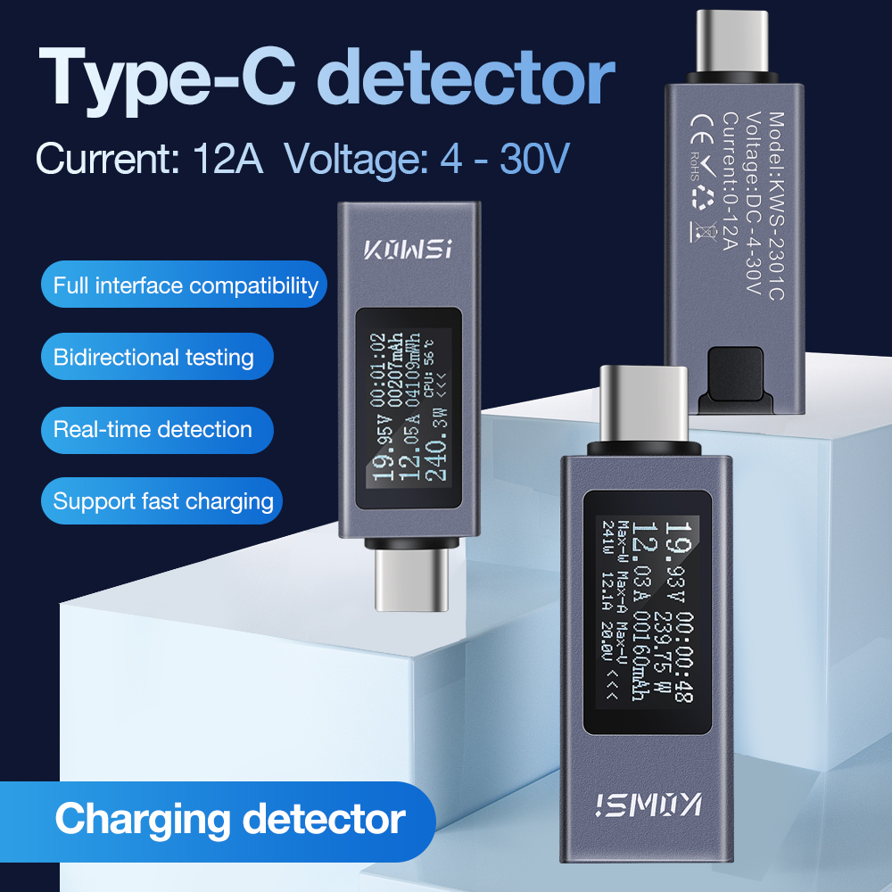 Type-C Tester LCD Digital Volt - Power Supply Tester review and price