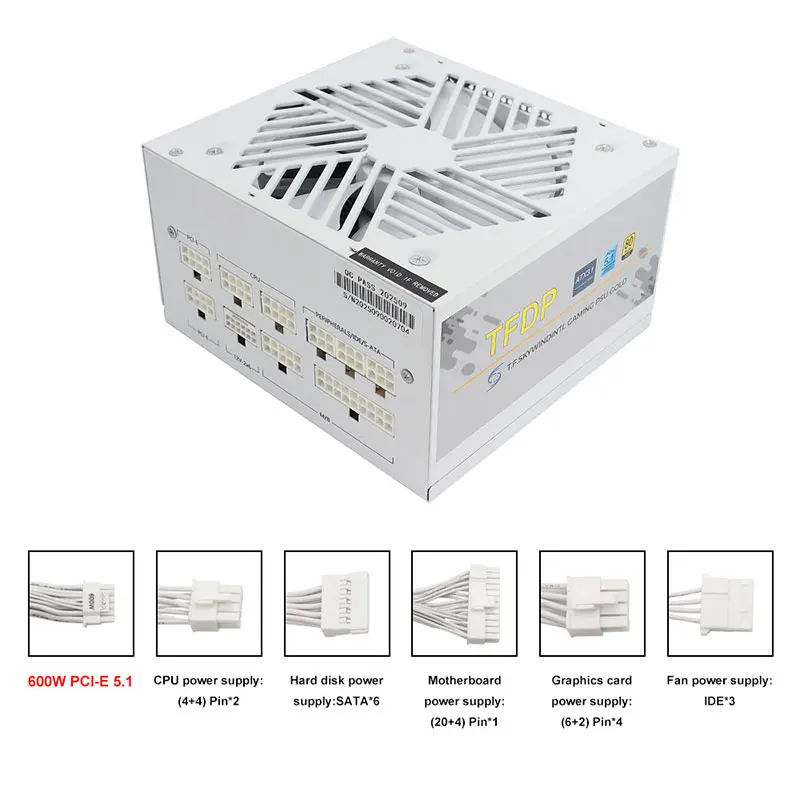 White 750w 850w 1000W 1200W Wa - Modular Power Supply review and price