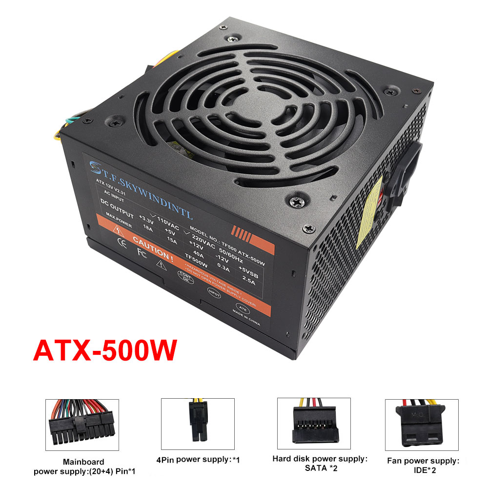 Cheap 500W Black ATX Desktop G - Power Supply 650W review and price